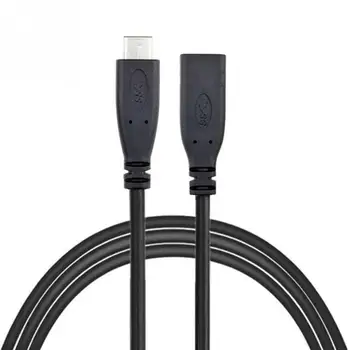 

USB 3.1 TPE Extension Black Type C Phone Parts Tablet Replacement 0.2m-2m Accessories Data Cable Extender Male To Female #734