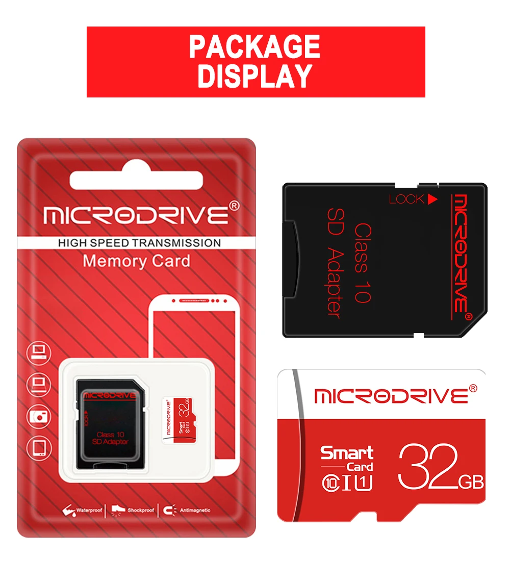 Карта памяти Micro SD, реальная емкость, 8 ГБ/16 ГБ/32 ГБ/64 Гб/128 ГБ, класс 10, карта памяти Micro sd, 32 ГБ, карта Mini sd для телефона, планшета