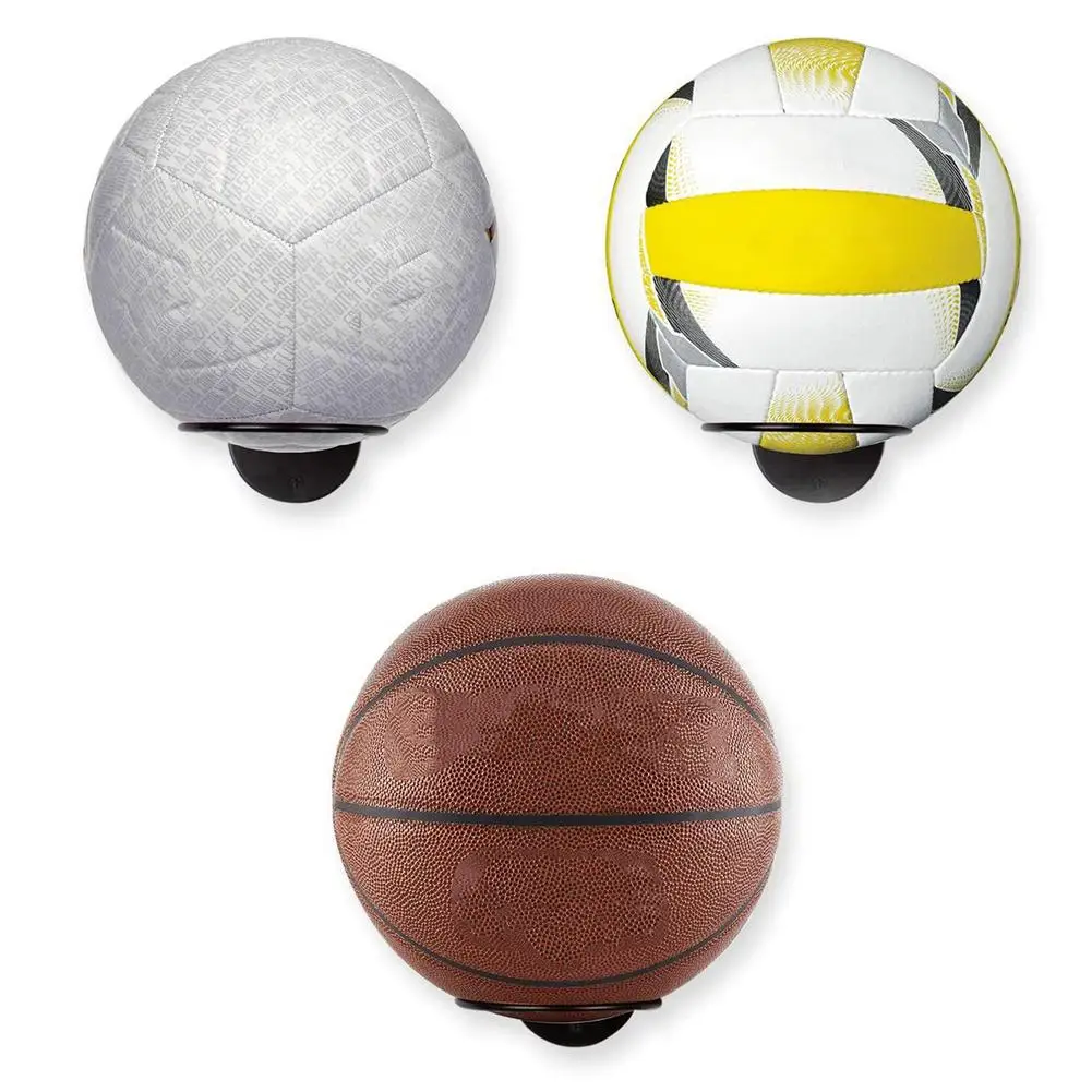 2pc Wall-mounted Ball Display Basketball Storage Rack Indoor Sports Soccer Ball Holder Football Volleyball Stand Home Decoration