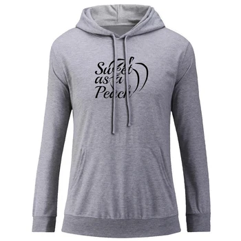 

Sweet as a Peach We Love You to the Moon and Back Womens Ladies Graphic Hoodie Sweatshirt Strings Hooded Top Pullover