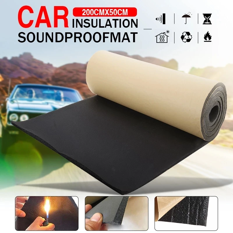 Car Sound Deadening Sticky Back Closed Cell Foam 10mm Heat Waterproof Mat Sheets