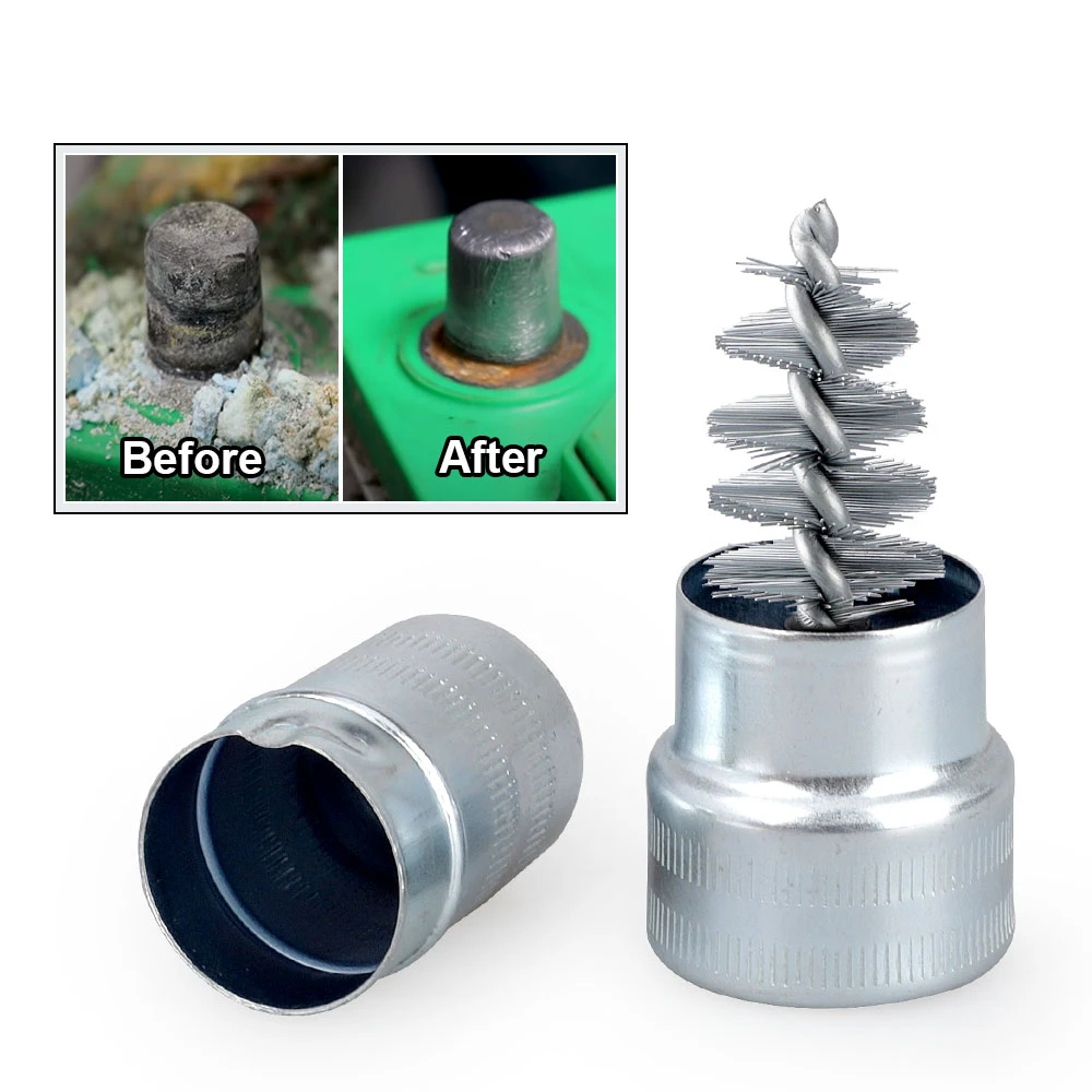 Battery Post Terminal Cable Cleaner Steel wire Dirt Corrosion Brush