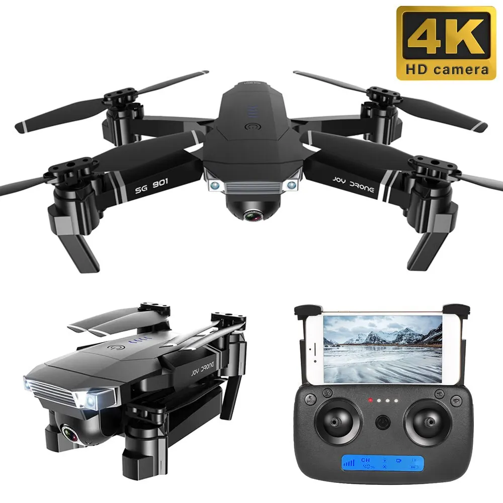 SG901 Дрон 4K двойная HD камера wifi FPV оптический поток складной Квадрокоптер