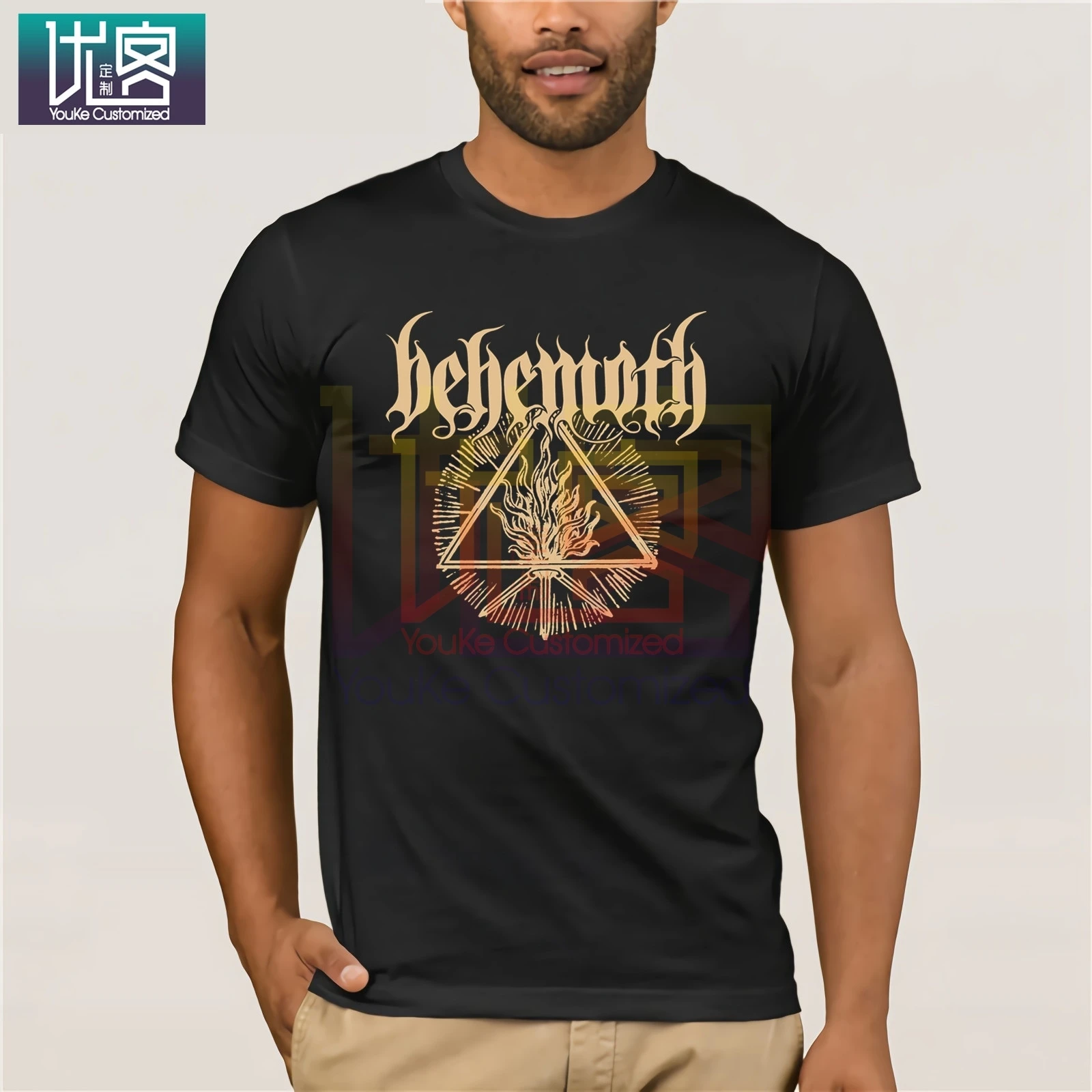 Новинка черная футболка с логотипом Behemoth Death Metal Rock Band Xs 2Xl юморная 100% хлопок топы