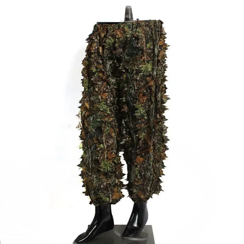 3D Ghillie костюм для охоты военная тактическая одежда Снайпер уличная лес джунгли