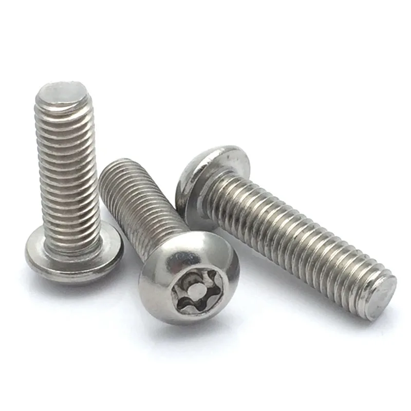 20pcs M5 stainless steel round head Torx screws T&ampTX pan anti-theft with column mechanical screw 6mm-50mm long | Обустройство дома