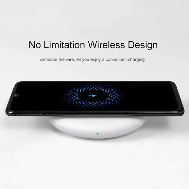 Беспроводное зарядное устройство Xiaomi Qi 20 Вт Макс 15 в умный адаптер быстрой зарядки бесшумный вентилятор для Xiaomi Mi9 MiX 2S 3 несколько безопасный
