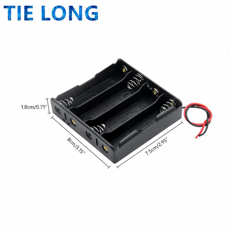 1X 2X 3X 4X 18650 Battery Holder Storage Box Case 1 2 3 4 Slot Battery Container With Wire Lead For Arduino DIY KIT