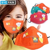 1Pcs PM2.5 Children Mouth Mask Respirator Cartoon Panda Thicken Smog Mask Warm Dust Mask Fits 2-10 Years Old Kids 1