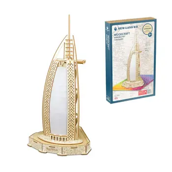 

1 1 Set Wooden Three-dimensional Jigsaw Puzzles Boys Girls DIY Handmade Puzzle Materials Sailboat Modeling Children Educational