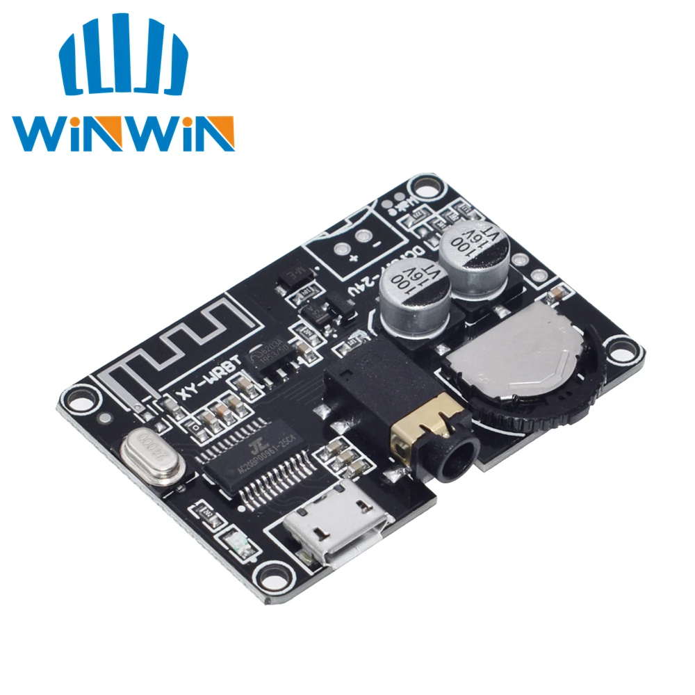 

Bluetooth Audio Receiver board Bluetooth 5.0 mp3 lossless decoder board DC3.7V-24V Wireless Stereo Music Module XY-WRBT