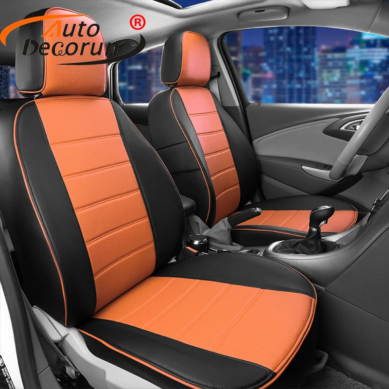 AutoDecorun 24 шт./компл. кожаные чехлы для сидений Volkswagen VW Atlas 2017 Набор чехлов
