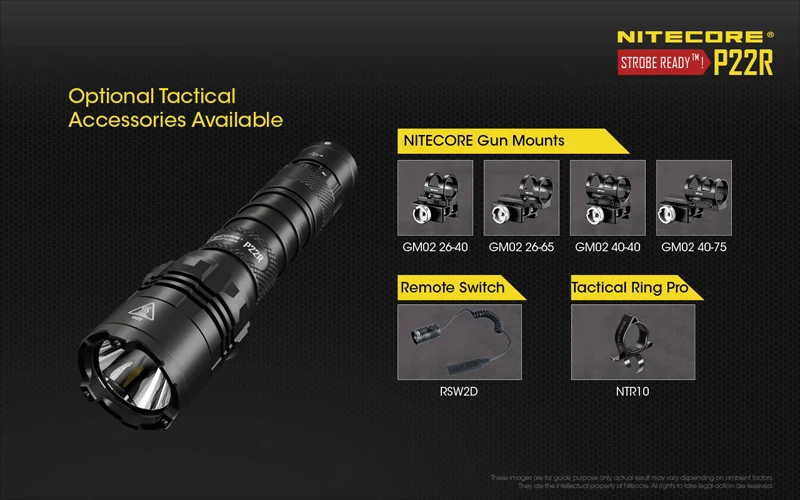 NITECORE P22R 1800 Lumens Tactical Flashlight (25)