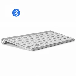Alta qualidade ultra fino bluetooth teclado mudo tablets e smartphones para apple teclado sem fio estilo ios android windows