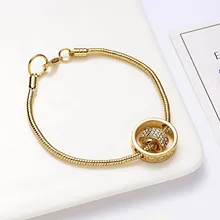 Браслет в форме сердца, стразы, богемное золото и серебро, двухцветный браслет для женщин, девушек, темперамент, подарки