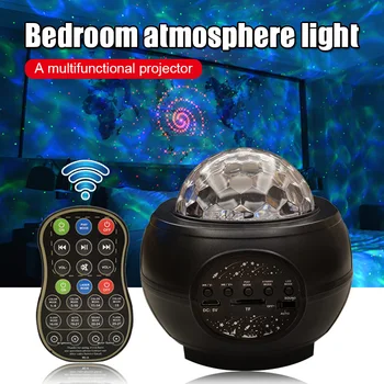 

Newly Star Light Projector Ocean Wave Projector with Bluetooth Music Speaker For Bedroom Party Home Night Light BN99
