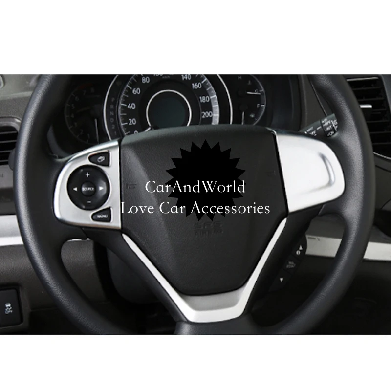 For 2012-2016 Honda CRV CR-V ABS Chrome Steering Wheel Adjust Button Cover Frame Decoration Trims Car Molding Accessories | Автомобили и
