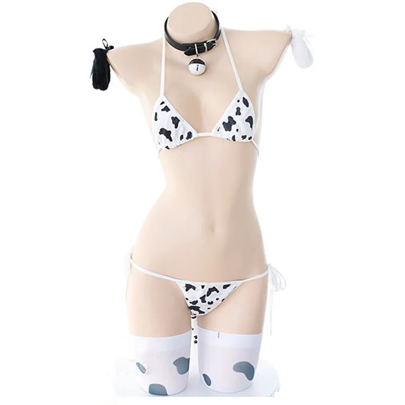 Details about   Anime Uzaki-chan wa Asobitai Uzaki Hana Cow Cosplay Costume Bikini Swimsuit Set 