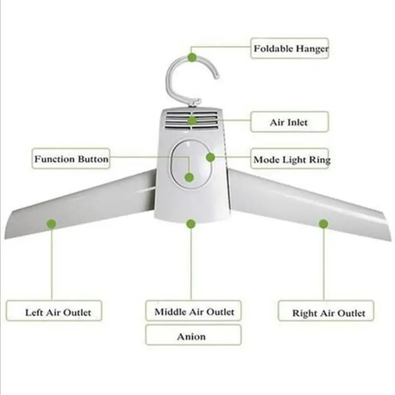 110-220V Smart Portable Clothes Dryer Shoes Clothes rack hangers foldable laundry tumble electric dryer machine 5