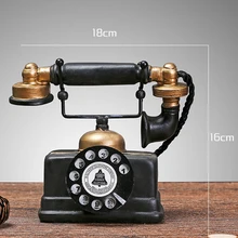 Новая Винтажная модель телефона из смолы, миниатюрный реквизит для фотосъемки, украшение для кафе, паба, книжного магазина