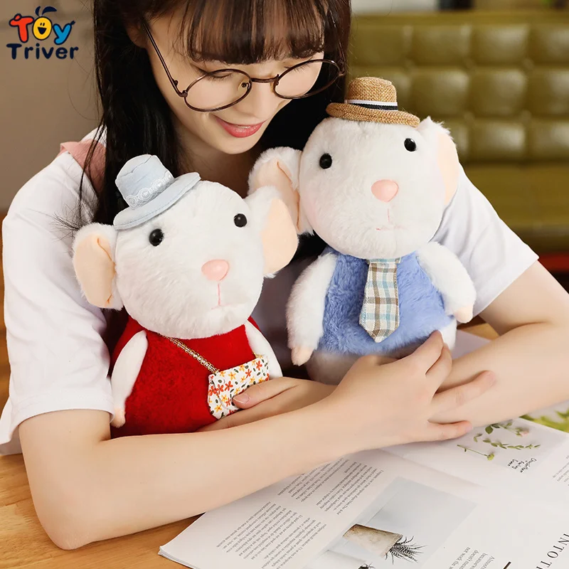 Kawaii мышь, крыса, плюшевая мягкая игрушка, кукла-тривер, игрушки, украшения для маленьких детей, девочек, детей, на день рождения, китайский год, подарок, Прямая поставка