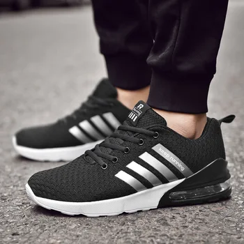 

2019 spring explosions men's sports shoes flying woven wild mesh breathable cushioning cushion men's running shoes GF-31