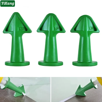 

3pcs Glue Nozzle Applicator Caulking Grouting Sealant Finishing Clean Remover Tool Home Window Glass Piston Scraper Accessories