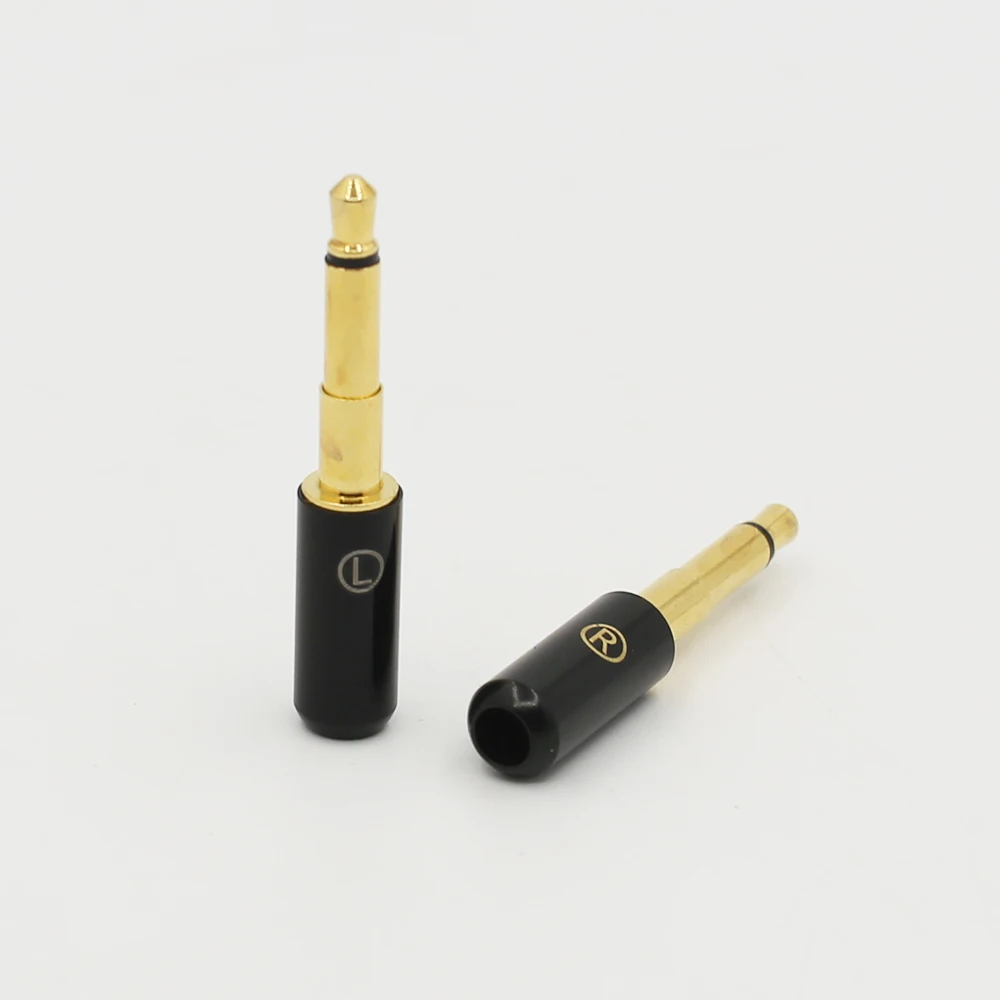 Audiocrast пара 24K позолоченный 2 5 мм аудио разъем для DIY Allen OPPO PM01 кабель
