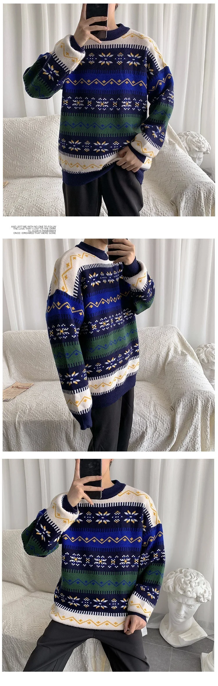 Zongke осенне-зимний полосатый Повседневный свитер для мужчин облегающий вязаный пуловер для мужчин модный брендовый мужской свитер теплый M-5XL