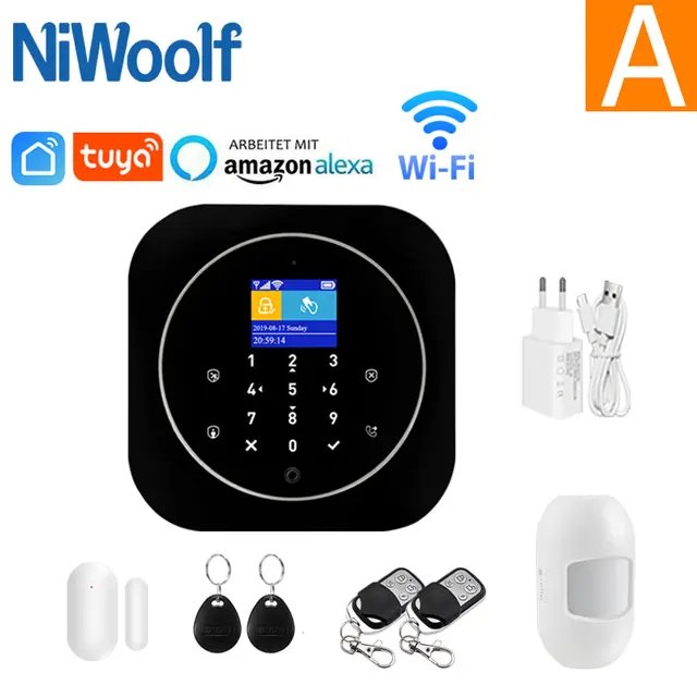Wifi GSM sans fil Smart alarme Systerm Home Burglar Sécurité Porte Capteur App SMS