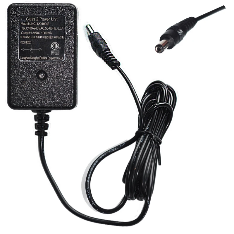 

2.1MM/5.5MM Round Hole 12V Children's Electric Car Charger, 12V1000ma Power Adapter for Ride On Toys, 12V Battery Charger