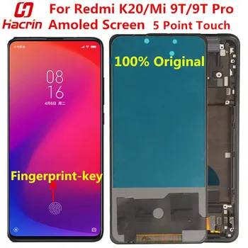 

For Xiaomi Mi 9T 9T Pro LCD Display+Touch Screen With Fingerprint Original Amoled Screen Replacement for Redmi K20 K20 Pro 6.39'