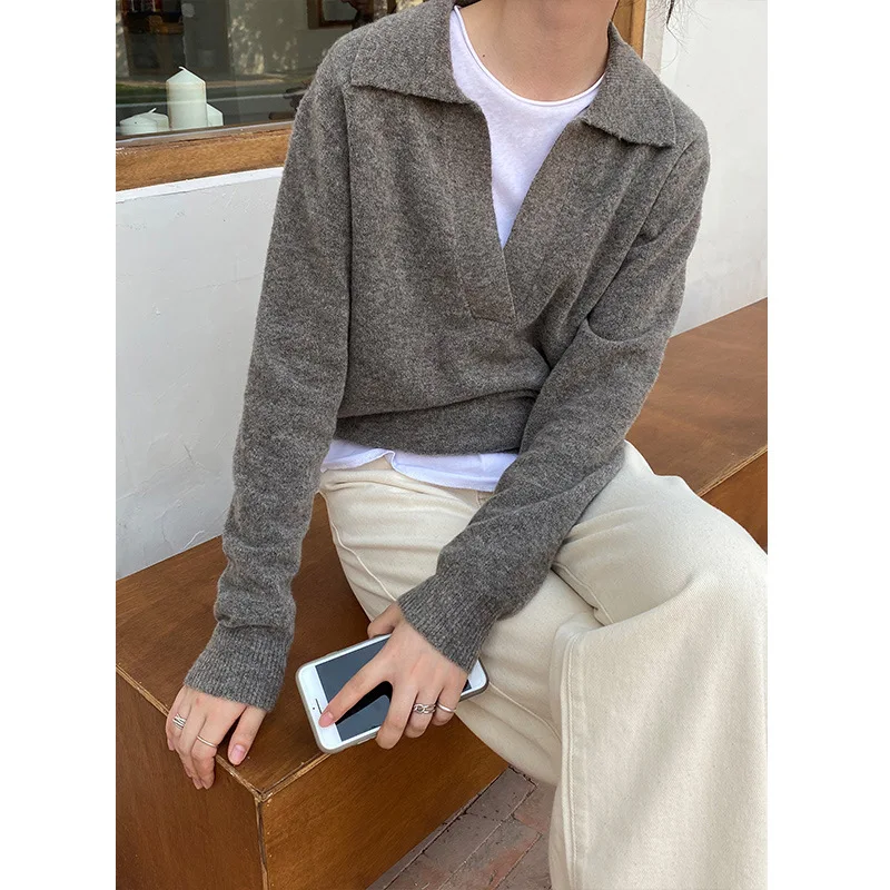 2020 Autumn Korean-Style Popular Sweater Polo