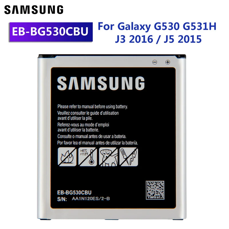 Аккумуляторная батарея Samsung EB BG530CBU/BBC BG531BBE для Galaxy Grand Prime J3 2016 G530F G531 J5 2015 G530H G530 J2