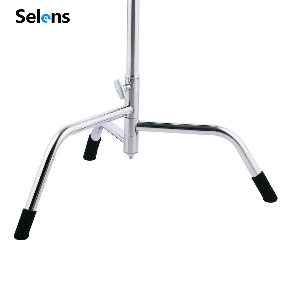 Selens Photography Light Stand Foot Protection Non-slip Studio Stainless Steel Light Stand Leg Cover for Tripod