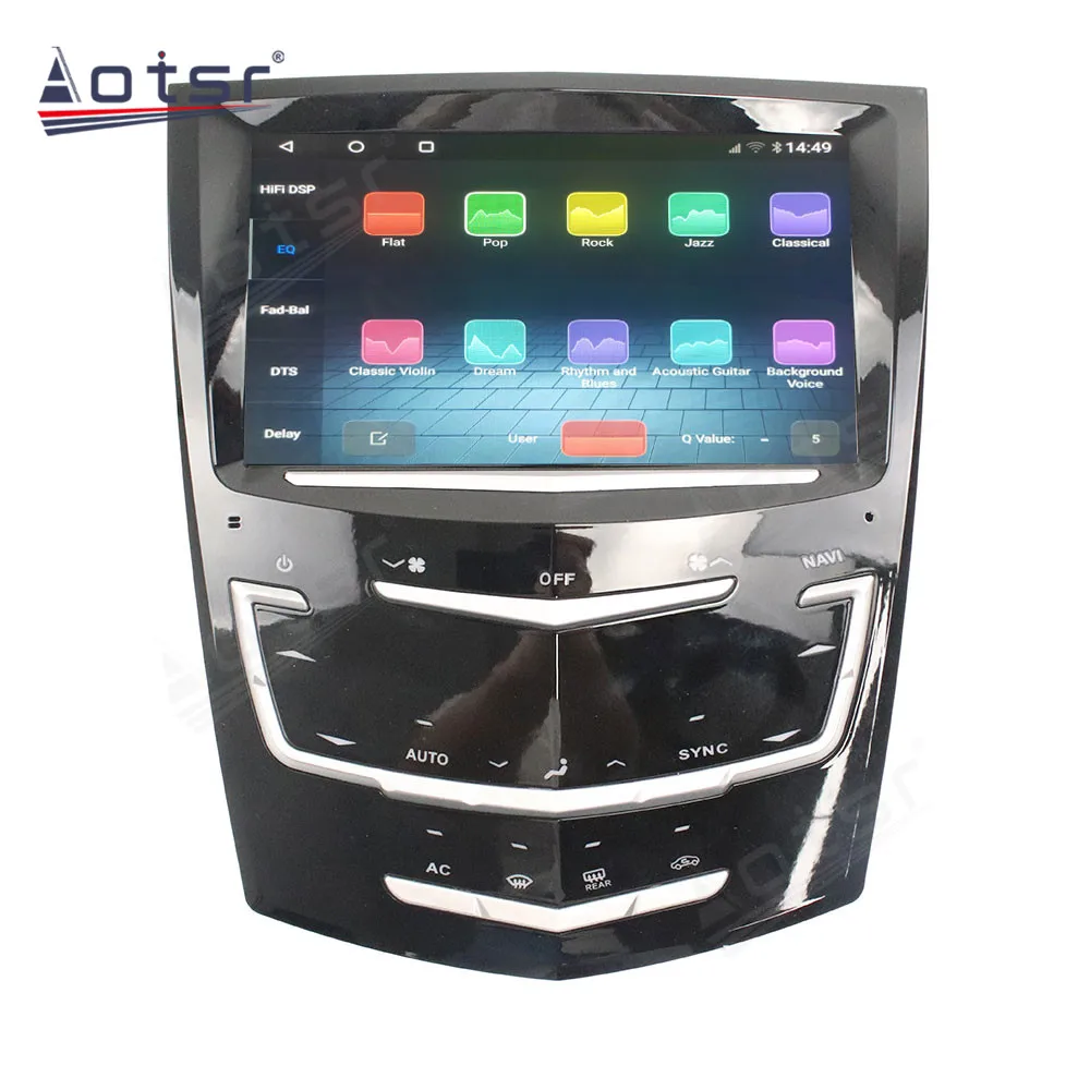 

For Cadillac ATS 2013 - 2017 Android Auto Car Radio Screen Multimedia Video Player GPS CarPlay No 2 Din Tape Recorder