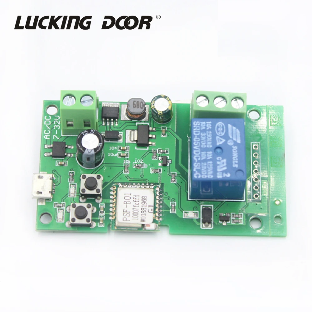 DC 5V Click the Self-Locking Module Smart Wifi Switch Relay Timer Wireless Remote Controler Alexa Google home | Безопасность и