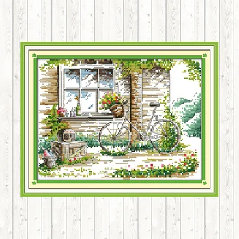

Joy Sunday Counted Cross Stitch Kits for Needlework DMC DIY 14ct 11ct Aida Fabric for Embroidery Kit Printed Canvas Home Decor