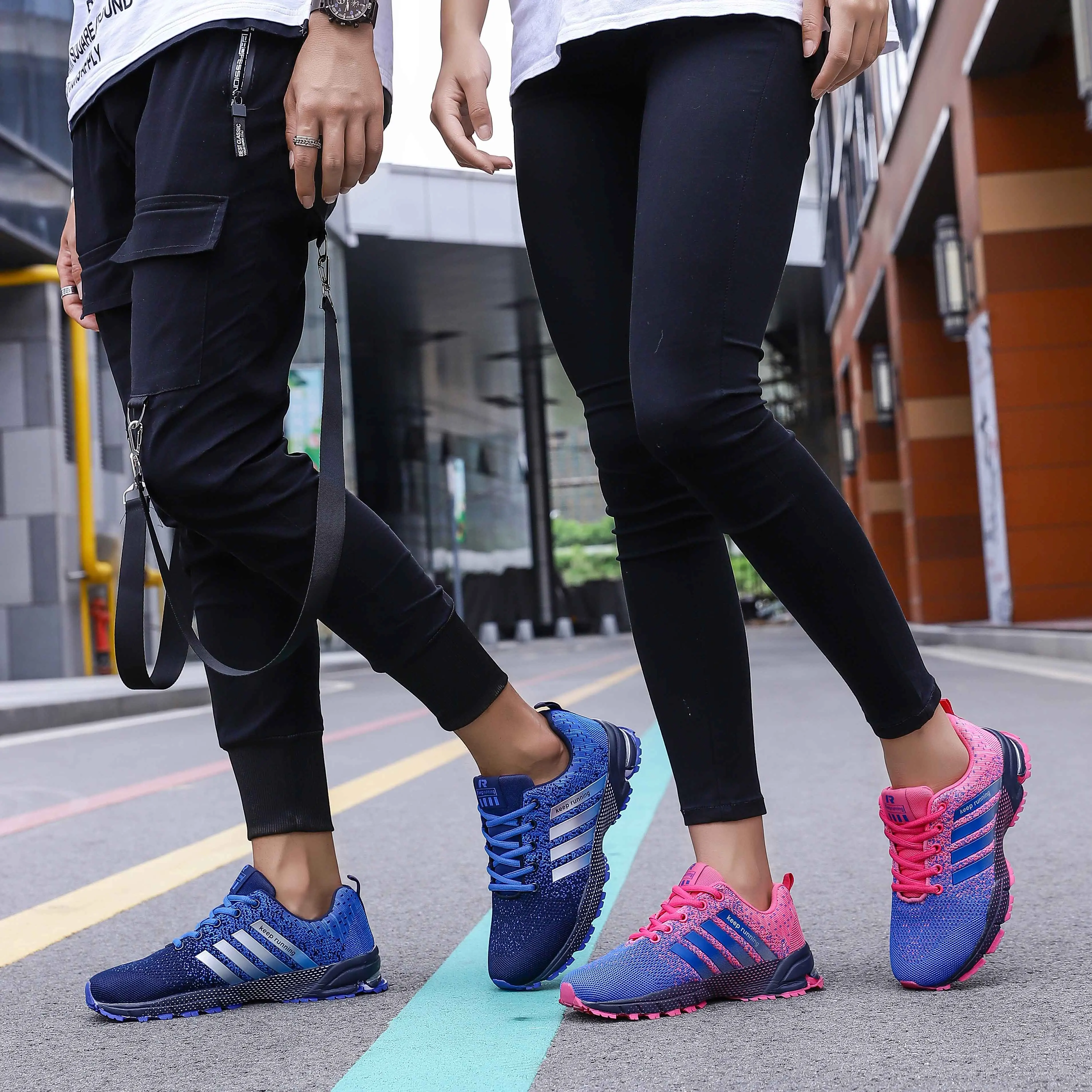 Кроссовки мужские спортивные повседневные туфли легкие дышащие уличные кроссовки для бега пара повседневная модная обувь Прямая поставка AODLEE