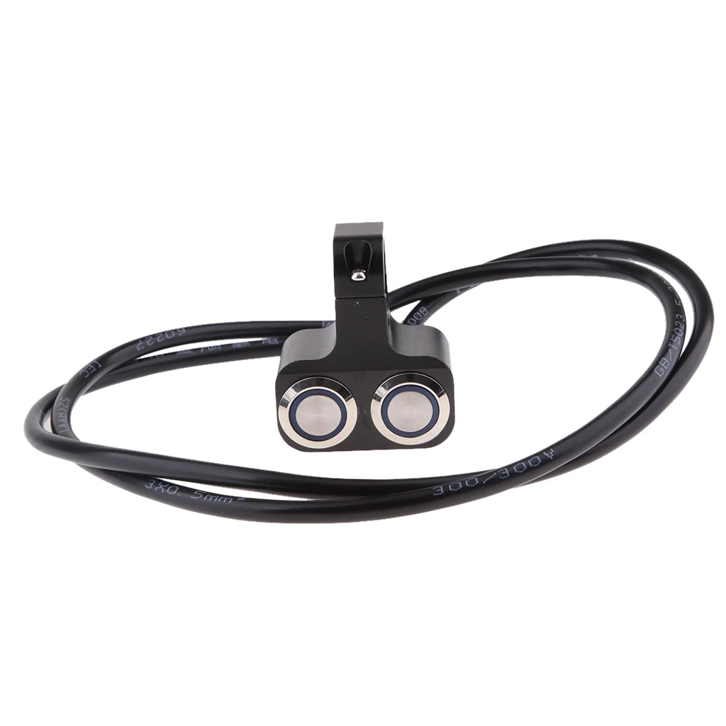 25mm Handlebar Motorbike LED Switches Horn Brake Kill Stop ON-OFF
