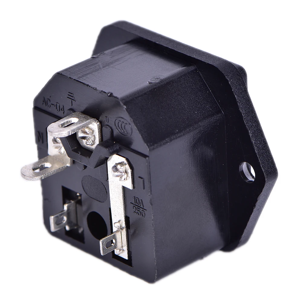 Hot! 1PC New 10A 250V AC AC-03 Power Socket With Safety Fuse Holder Socket Connectors