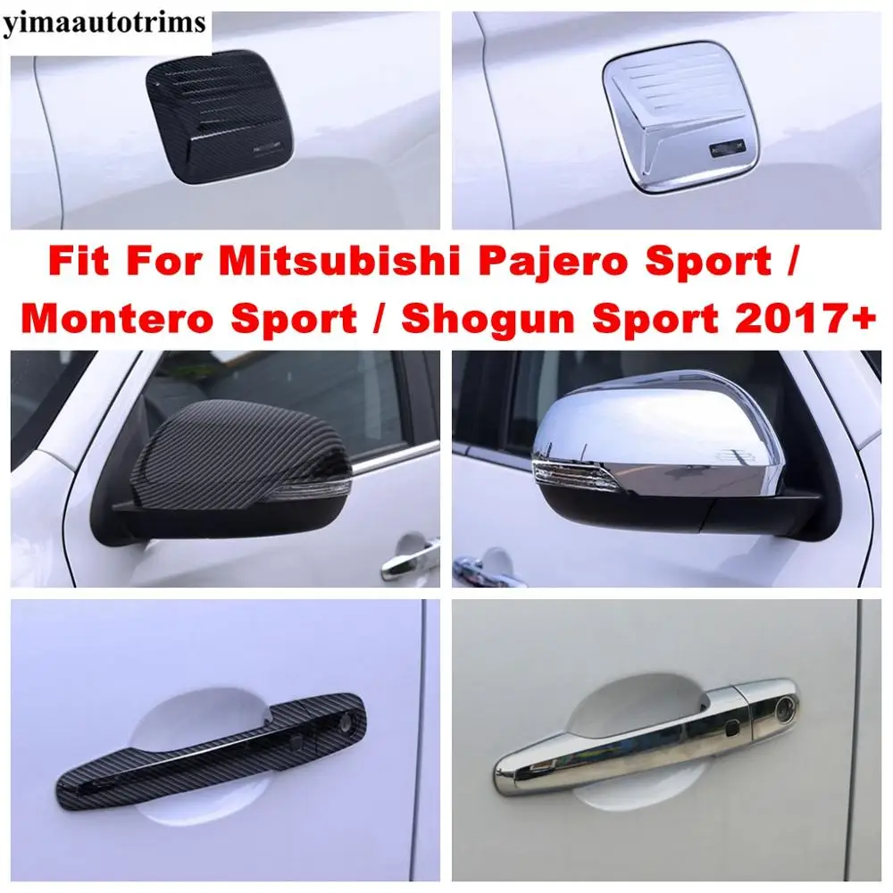 

Petrol Tank / Handle Grab / Rearview Mirror Cover Trim For Mitsubishi Pajero Sport / Montero Sport / Shogun Sport 2017 - 2021