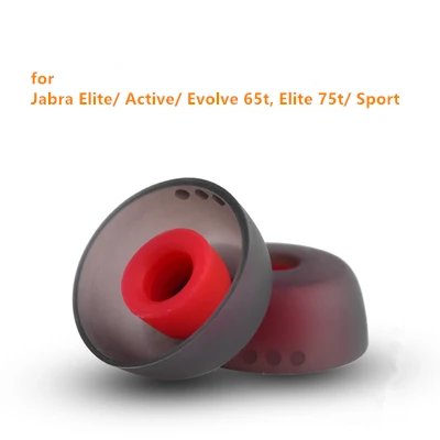 Auricolari In Silicone Di Ricambio Eartlogis Tws-Joy Per Jabra Elite/ Active/ Evolve 65T, Elite 75T/ Sport, Outlier Creativo Air/ Gold