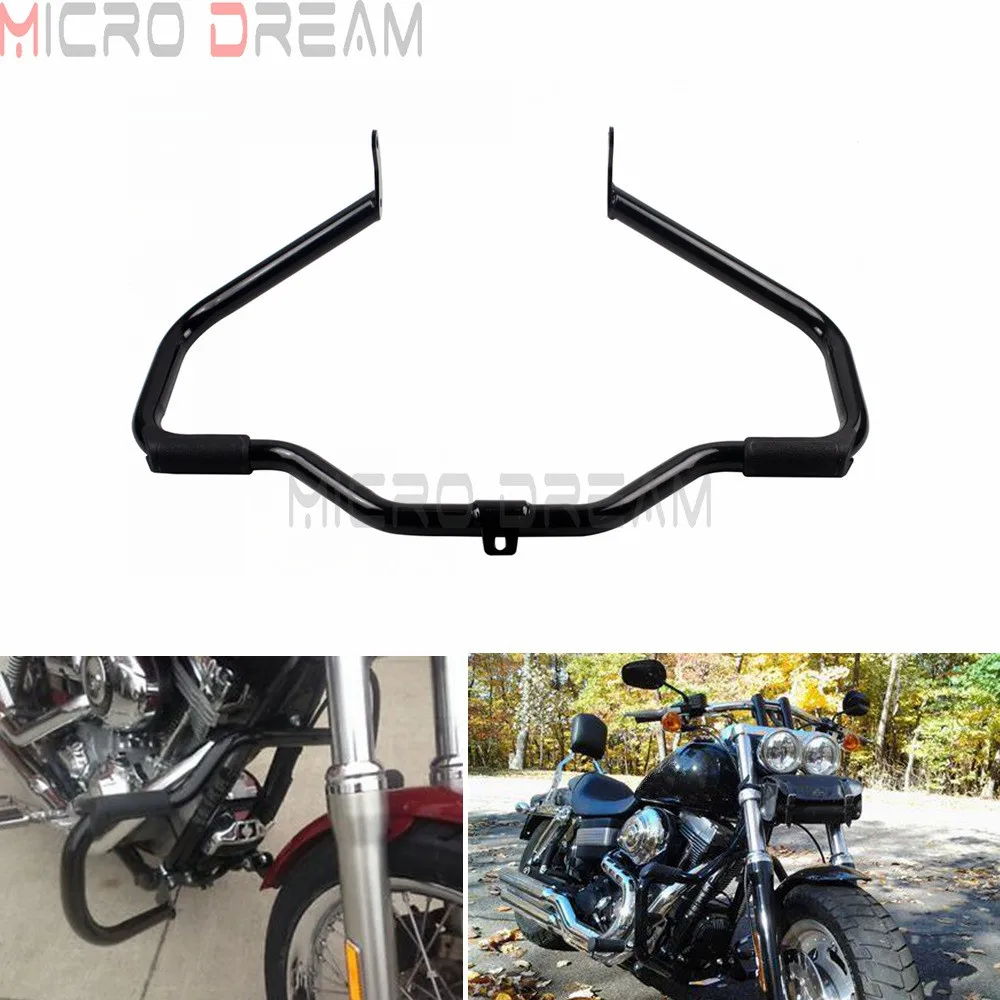 Mustache Engine Guard Crash Bar For Harley Softail Slim FLS Fat Boy