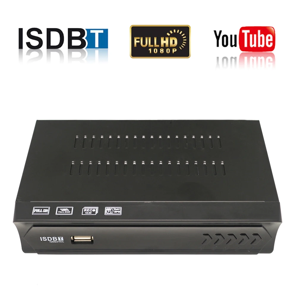 FTA Бразилия Перу цифровой наземный ISDB-T ТВ-тюнер приемник ISDB-T рецептор TDT H.264 Full HD USB декодер для УКВ UHF антенны