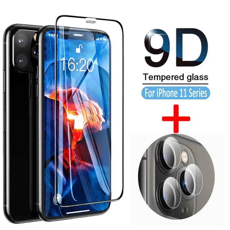 

2 in 1 9D Lens Film Tempered Glass For iPhone 11 Pro Max Back Camera Lens Screen Protector For iPhone 11 Pro Max 11pro Max 2019
