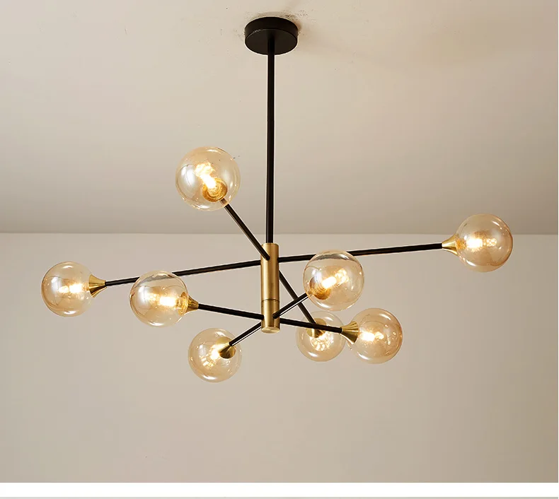 crystal ceiling lights Nordic LED Chandelier G9 Modern Pendant Lamp For Living Room Dining Room Kitchen Bedroom Glass Ball Design Ceiling Hanging Light modern crystal chandelier