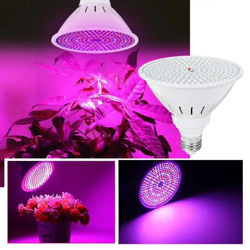 Полный спектр Светодиодная лампа для роста растений лампа светильник ing 290 светодиодный s для семян гидро цветок теплица Veg Крытый E27 phyto growbox