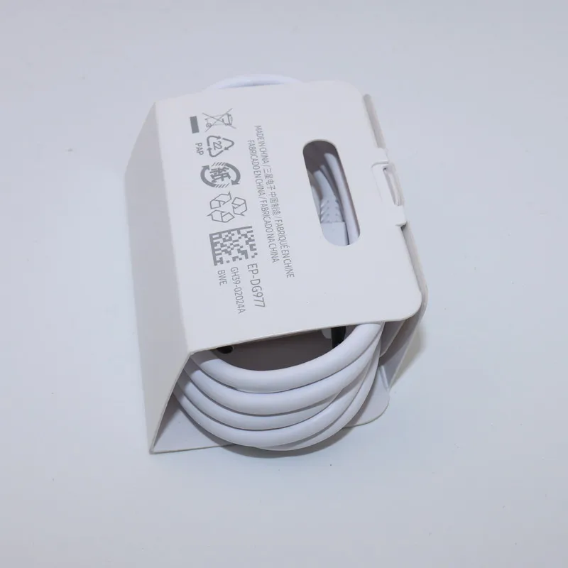Оригинальное Адаптивное быстрое зарядное устройство samsung для Galaxy s10 s10e S8 S9 Plus Note 8 9 A3 A5 A7 USB настенный адаптер для быстрой зарядки - Тип штекера: Only white cable