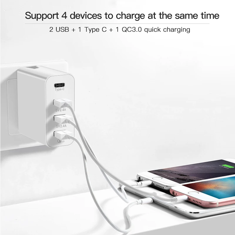 36 Вт PD Зарядное устройство USB Multi функция быстрой зарядки 3,0/4,0 QC4.0/3,0 Быстрая зарядка Тип C быстрое зарядное устройство usb-адаптер С EU/US/UK Разъем для iPhone 8 Plus 7 6 xr для Galaxy s10 samsung note 9 для Red mi note 8/7 pro mi 9t pro a3
